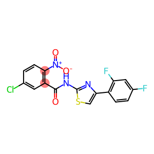 5-chloro-N-[4-(2,4-difluorophenyl)-1,3-thiazol-2-yl]-2-nitrobenzamide