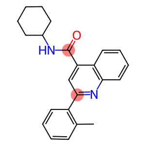 N-cyclohexyl-2-(2-methylphenyl)-4-quinolinecarboxamide