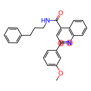 2-(3-methoxyphenyl)-N-(3-phenylpropyl)-4-quinolinecarboxamide