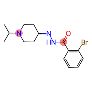 2-bromo-N'-(1-isopropyl-4-piperidinylidene)benzohydrazide