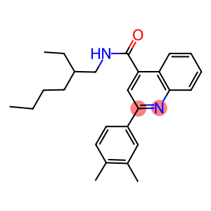 2-(3,4-dimethylphenyl)-N-(2-ethylhexyl)-4-quinolinecarboxamide