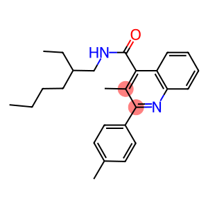 N-(2-ethylhexyl)-3-methyl-2-(4-methylphenyl)-4-quinolinecarboxamide