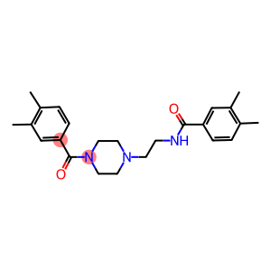 N-{2-[4-(3,4-dimethylbenzoyl)-1-piperazinyl]ethyl}-3,4-dimethylbenzamide