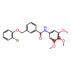 3-[(2-bromophenoxy)methyl]-N-(3,4,5-trimethoxyphenyl)benzamide