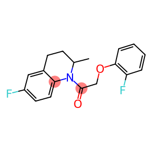 6-fluoro-1-[(2-fluorophenoxy)acetyl]-2-methyl-1,2,3,4-tetrahydroquinoline