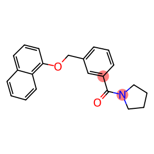 1-{3-[(1-naphthyloxy)methyl]benzoyl}pyrrolidine