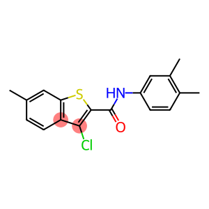 3-chloro-N-(3,4-dimethylphenyl)-6-methyl-1-benzothiophene-2-carboxamide