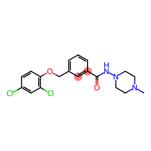 3-[(2,4-dichlorophenoxy)methyl]-N-(4-methylpiperazin-1-yl)benzamide