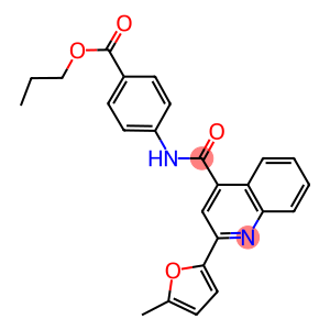 propyl 4-({[2-(5-methyl-2-furyl)-4-quinolinyl]carbonyl}amino)benzoate