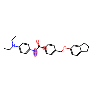 N-[4-(diethylamino)phenyl]-4-[(2,3-dihydro-1H-inden-5-yloxy)methyl]benzamide