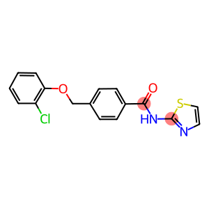 4-[(2-chlorophenoxy)methyl]-N-(1,3-thiazol-2-yl)benzamide