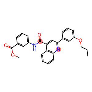 methyl 3-({[2-(3-propoxyphenyl)-4-quinolinyl]carbonyl}amino)benzoate