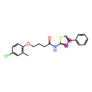 4-(4-chloro-2-methylphenoxy)-N-(4-phenyl-1,3-thiazol-2-yl)butanamide