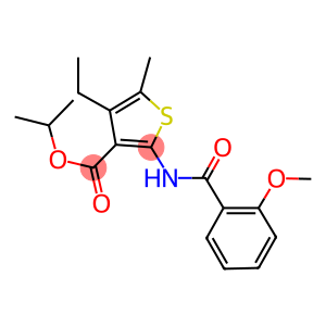 isopropyl 4-ethyl-2-[(2-methoxybenzoyl)amino]-5-methyl-3-thiophenecarboxylate