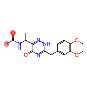 Acetamide, N-[1-[3-[(3,4-dimethoxyphenyl)methyl]-2,5-dihydro-5-oxo-1,2,4-triazin-6-yl]ethyl]-