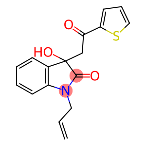 1-allyl-3-hydroxy-3-[2-oxo-2-(2-thienyl)ethyl]-1,3-dihydro-2H-indol-2-one