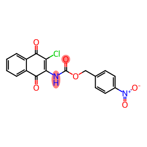 4-NITROBENZYL N-(3-CHLORO-1,4-DIOXO-1,4-DIHYDRO-2-NAPHTHALENYL)CARBAMATE