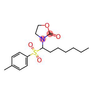3-[1-(4-methylbenzenesulfonyl)heptyl]-1,3-oxazolidin-2-one