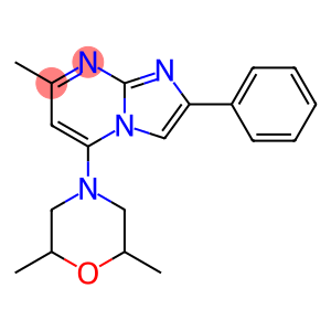 2,6-dimethyl-4-{7-methyl-2-phenylimidazo[1,2-a]pyrimidin-5-yl}morpholine