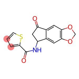 N-(7-OXO-6,7-DIHYDRO-5H-INDENO[5,6-D][1,3]DIOXOL-5-YL)-2-THIOPHENECARBOXAMIDE