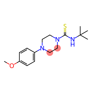 N-(TERT-BUTYL)-4-(4-METHOXYPHENYL)TETRAHYDRO-1(2H)-PYRAZINECARBOTHIOAMIDE