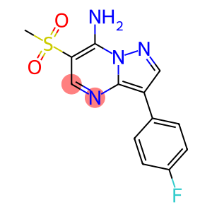3-(4-FLUOROPHENYL)-6-(METHYLSULFONYL)PYRAZOLO[1,5-A]PYRIMIDIN-7-YLAMINE
