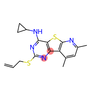 2-(ALLYLSULFANYL)-N-CYCLOPROPYL-7,9-DIMETHYLPYRIDO[3',2':4,5]THIENO[3,2-D]PYRIMIDIN-4-AMINE