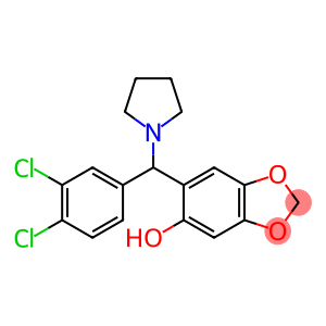 6-[(3,4-dichlorophenyl)(pyrrolidin-1-yl)methyl]-2H-1,3-benzodioxol-5-ol