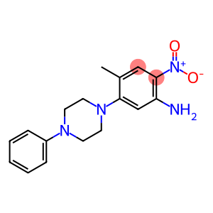 Benzenamine, 4-methyl-2-nitro-5-(4-phenyl-1-piperazinyl)-