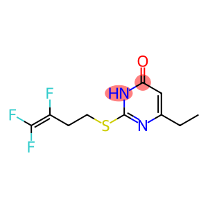 4(3H)-Pyrimidinone, 6-ethyl-2-[(3,4,4-trifluoro-3-buten-1-yl)thio]-