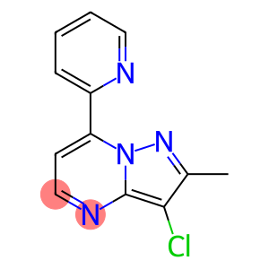 3-CHLORO-2-METHYL-7-(2-PYRIDINYL)PYRAZOLO[1,5-A]PYRIMIDINE