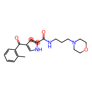 1H-Pyrrole-2-carboxamide, 4-(2-methylbenzoyl)-N-[3-(4-morpholinyl)propyl]-