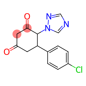 5-(4-CHLOROPHENYL)-4-(1H-1,2,4-TRIAZOL-1-YL)-1,3-CYCLOHEXANEDIONE