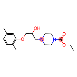 ethyl 4-[3-(2,5-dimethylphenoxy)-2-hydroxypropyl]-1-piperazinecarboxylate