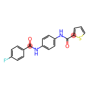 N-{4-[(4-fluorobenzoyl)amino]phenyl}-2-thiophenecarboxamide