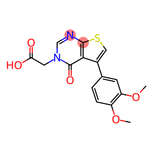 2-[5-(3,4-dimethoxyphenyl)-4-oxo-3-thieno[2,3-d]pyrimidinyl]acetic acid