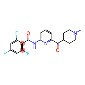 2,4,6-Trifluoro-N-[6-[(1-methyl-4-piperidinyl)carbonyl]-2-pyridinyl]benzamide