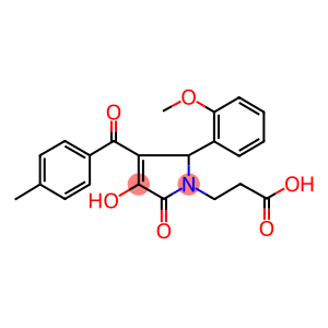 3-[3-hydroxy-5-(2-methoxyphenyl)-4-(4-methylbenzoyl)-2-oxo-2,5-dihydro-1H-pyrrol-1-yl]propanoic acid