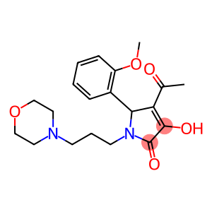 4-acetyl-3-hydroxy-5-(2-methoxyphenyl)-1-(3-morpholin-4-ylpropyl)-1,5-dihydro-2H-pyrrol-2-one