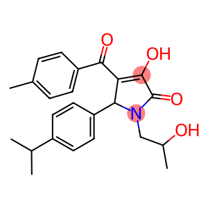 3-hydroxy-1-(2-hydroxypropyl)-5-(4-isopropylphenyl)-4-(4-methylbenzoyl)-1,5-dihydro-2H-pyrrol-2-one