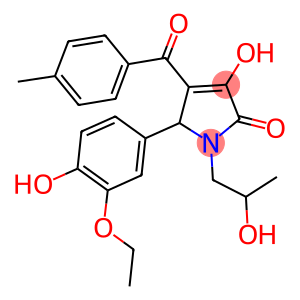 5-(3-ethoxy-4-hydroxyphenyl)-3-hydroxy-1-(2-hydroxypropyl)-4-(4-methylbenzoyl)-1,5-dihydro-2H-pyrrol-2-one