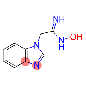 1-Benzimidazoleacetamidoxime(8CI)