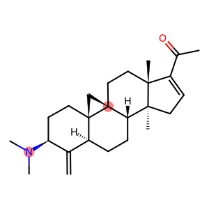 3β-(Dimethylamino)-14-methyl-4-methylene-9,19-cyclo-5α-pregn-16-en-20-one