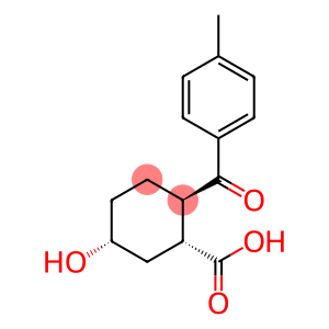 Cyclohexanecarboxylic acid, 5-hydroxy-2-(4-methylbenzoyl)-, (1R,2R,5R)-rel-