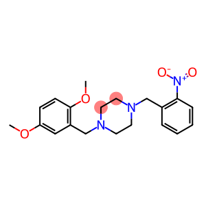 1-(2,5-dimethoxybenzyl)-4-{2-nitrobenzyl}piperazine