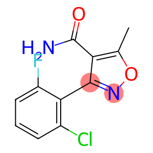 3-(2-chloro-6-fluorophenyl)-5-methyl-1,2-oxazole-4-carboxamide