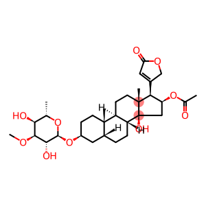 16β-(Acetyloxy)-3β-[(6-deoxy-3-O-methyl-α-L-altropyranosyl)oxy]-14-hydroxy-5β-card-20(22)-enolide