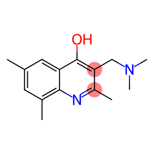4-Quinolinol, 3-[(dimethylamino)methyl]-2,6,8-trimethyl-