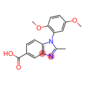 1-(2,5-二甲氧苯基)-2-甲基苯并咪唑-5-羧酸