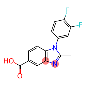 1-(3,4-difluorophenyl)-2-methyl-5-benzimidazolecarboxylic acid